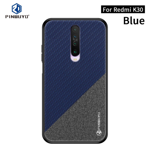 PINWUYO Rong Series  Shockproof PC + TPU+ Chemical Fiber Cloth Protective Cover, For Xiaomi 10 / 10pro, For Xiaomi  RedMi K30