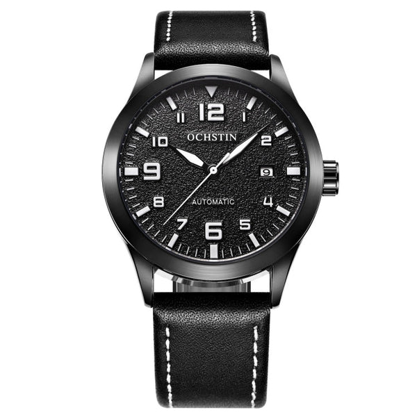 Ochstin 62028 Fashion Fully Automatic Mechanical Watch Waterproof Men  Leisure Mechanical Watch Calendar Leather Watch