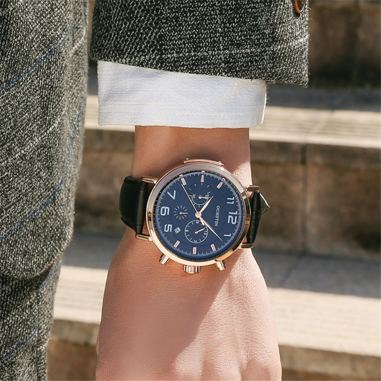 Ochstin 6105 Multi Function Watch Business Leisure Men  Watch Waterproof Timing Quartz Watch Belt Watch