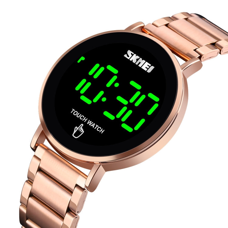 SKMEI 1550 Simple and Stylish LED Touch Screen Men  Watch Waterproof Stainless Steel With Electronic Watch