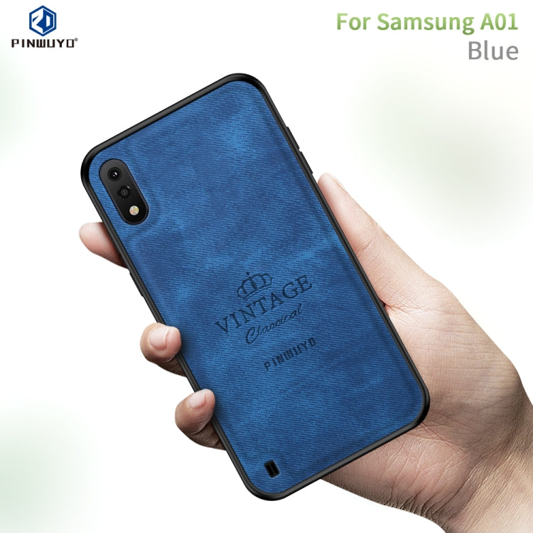 PINWUYO Zun Series PC + TPU + Skin Waterproof And Anti-fall All-inclusive Protective Shell, For Galaxy A01, For Galaxy A21, For Galaxy A41, For Galaxy A81