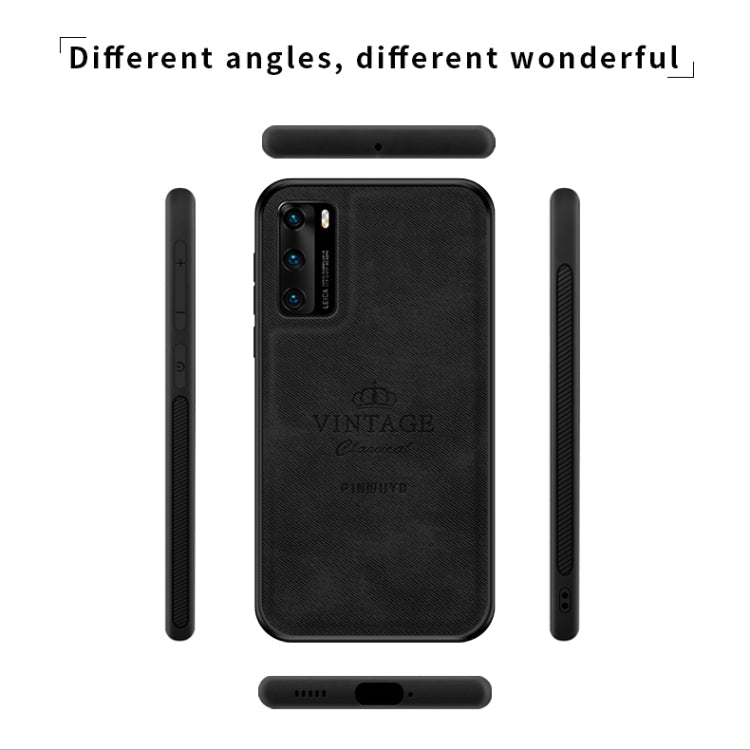 PINWUYO Zun Series PC + TPU + Skin Waterproof And Anti-fall All-inclusive Protective Shell, For Huawei P40, For Huawei P40 pro / P40pro+, For Huawei Y7P/P40Lite E/Honor9C, For OPPO Realme 6 Pro