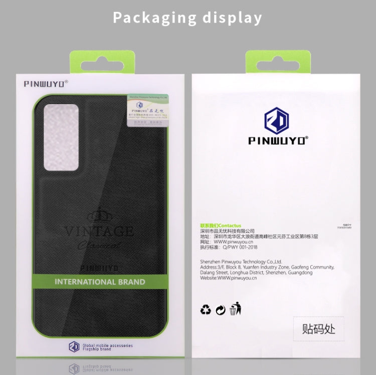 PINWUYO Zun Series PC + TPU + Skin Waterproof And Anti-fall All-inclusive Protective Shell, For Huawei P40, For Huawei P40 pro / P40pro+, For Huawei Y7P/P40Lite E/Honor9C, For OPPO Realme 6 Pro