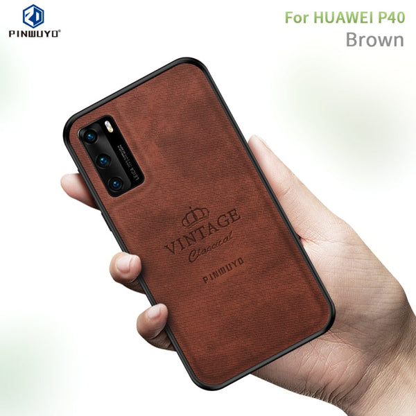 PINWUYO Zun Series PC + TPU + Skin Waterproof And Anti-fall All-inclusive Protective Shell, For Huawei P40, For Huawei P40 pro / P40pro+, For Huawei Y7P/P40Lite E/Honor9C, For OPPO Realme 6 Pro