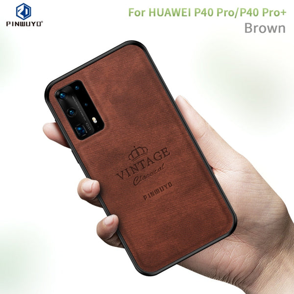 PINWUYO Zun Series PC + TPU + Skin Waterproof And Anti-fall All-inclusive Protective Shell, For Huawei P40, For Huawei P40 pro / P40pro+, For Huawei Y7P/P40Lite E/Honor9C, For OPPO Realme 6 Pro