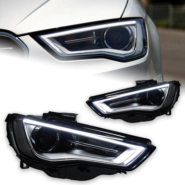 AKD Car Styling Head Lamp for Audi A3 Headlights 2013-2016 A3 8V LED Headlight Projector Lens DRL Head Lamp Auto Accessories