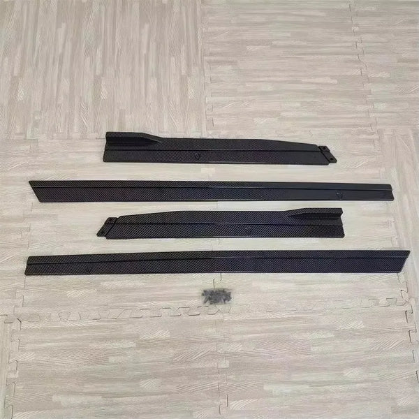 4pcs Car Side Skirt 1.90m Winglet Splitters Lip Side Spoiler For VW Golf 7 7.5 MK7 MK7.5 R GTI R-Line 2013-2019 Side Bumper Lip