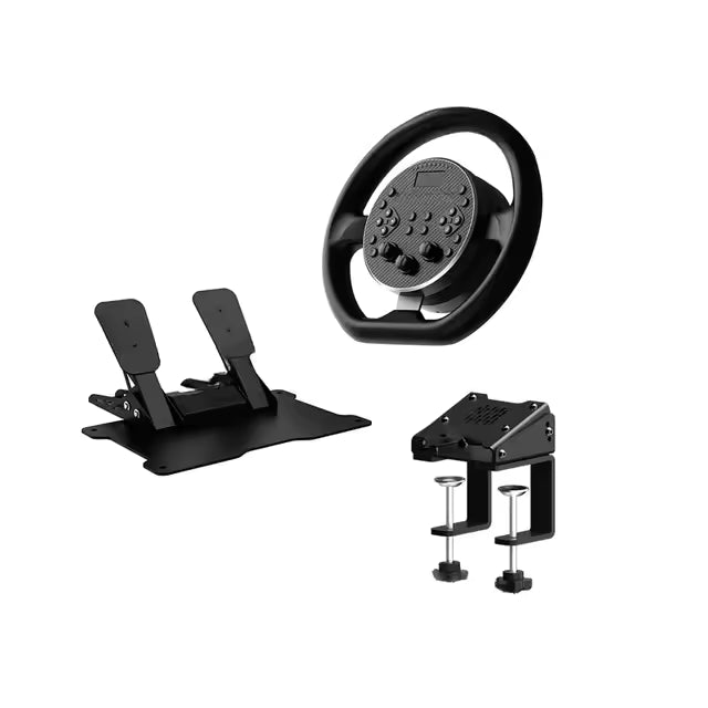 Cammus C5 Bundle Direct Drive Racing Sim Steering Wheel + CP5 Pedals + CS5 Desk Clamp Package Deal Set