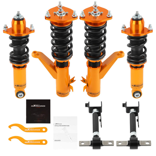 MaXpeedingrods Coilovers Shocks & Rear Control Camber Arms for Acura RSX 02-06	0