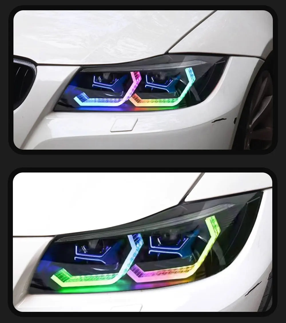 TYPY Car Lights For BMW 3 Series 2005-2012 E90 RGB Headlight LED Projetor head Lamp Daytime Running Light Automotive Accessories