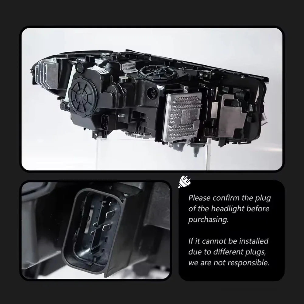 Car For BMW 5 Series G30 G38 Headlights 2018-2020 Upgrade Modified to New DRL Dynamic Turn Signal LED Headlight Auto Accessories