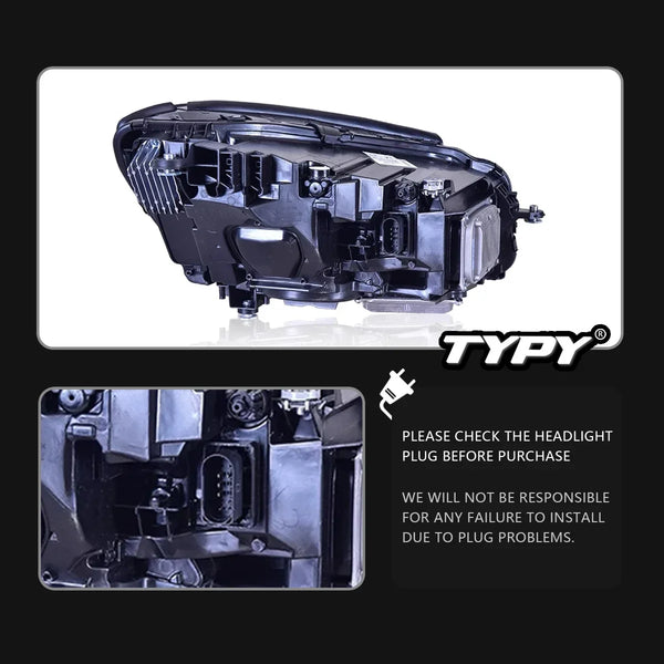 TYPY Car For Benz S-Class W222 Headlight 2014-2018 Upgrade 2019 Modified to New DRL Dynamic Turn Signal LED Auto Accessories