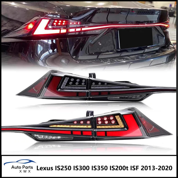 LED Tail Lights for Lexus IS250 IS300 IS350 IS200t ISF 2013-2020 Start Up Animation Sequential Facelift Lamps