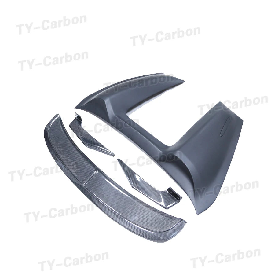 Real Carbon Fiber Car Rear Trunk Wing Spoiler for Porsche Boxster 718 2017-2021 Coupe Car Rear Wing GT Spoiler FRP Boot Lid