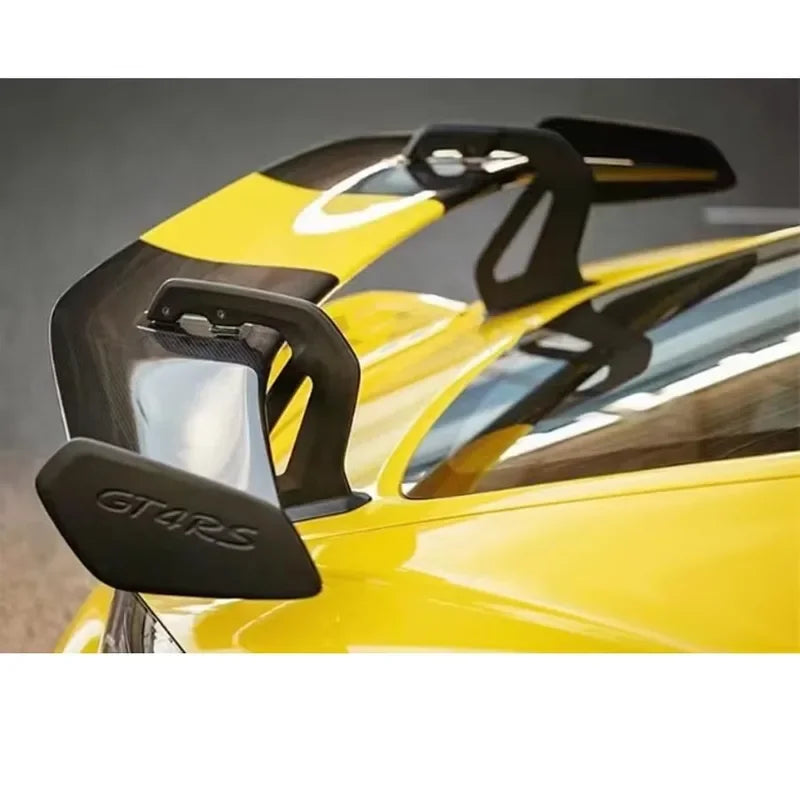 For Porsche 718  982 Cayman Boxste Carbon Fiber Tail fins Rear Trunk Spoiler Guide Wing Rear Wing GT4 RS Style upgraded body kit