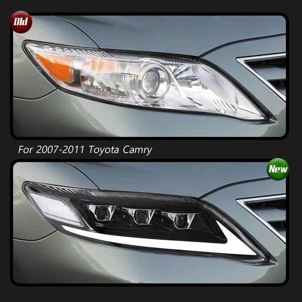 TYPY Car For Toyota US Camry headlights 2007-2011 Upgrade Modified to New DRL Dynamic Turn Signal LED Headlight Auto Accessories