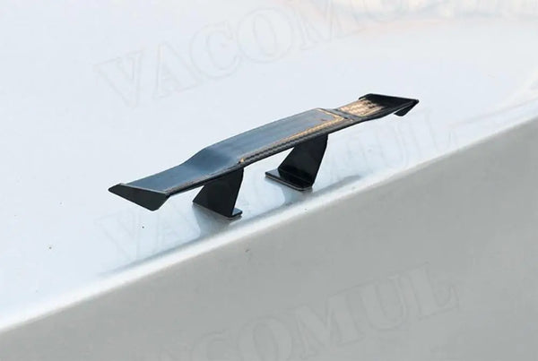 Carbon Look Car Rear Spoiler Mini Wings Small Model Decoration ABS Auto Accessories Black Blue Red White Grey Winglet