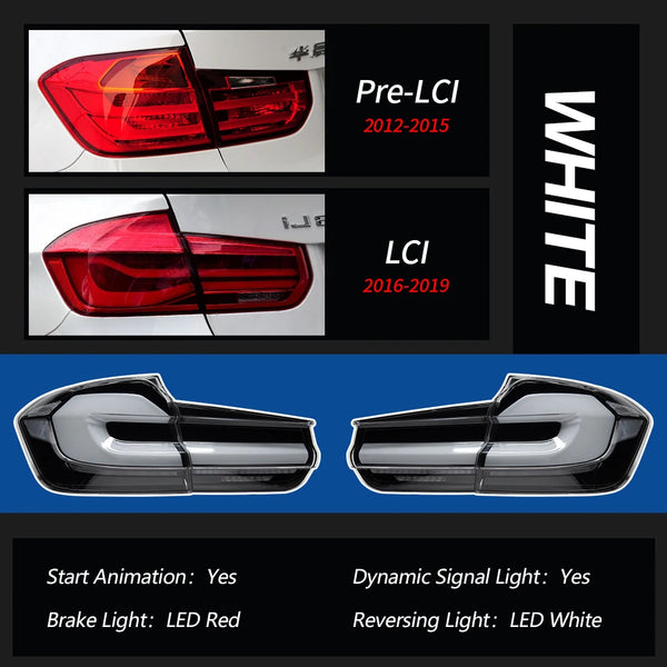 AKD Tail Lamp for BMW F30 F35 F80 LED Tail Light 2013-2019 3 series 320I 325I Rear Fog Brake Turn Signal Automotive Accessories