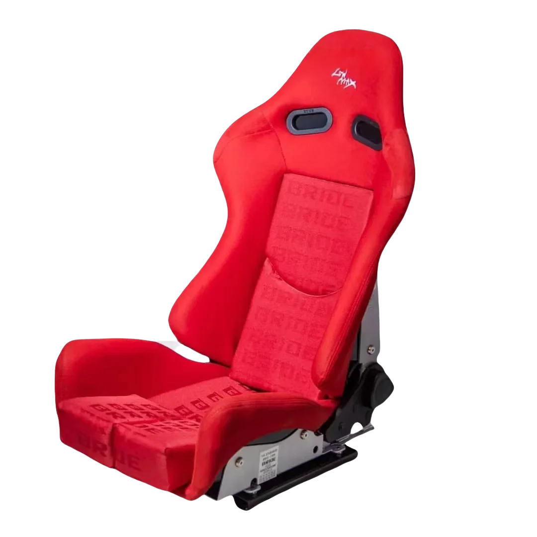 JBR1020 JIABEIR Hot Selling Racing Seat Universal Red/Blue Fabric Cloth Carbon Fiber Reclinable Double