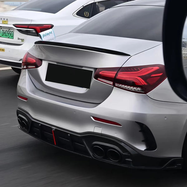 1 Pcs Car ABS Universal 1.2M BlackSpoiler  Accessory Car Spoiler Soft Auto Rear Roof Trunk Spoiler Rear Wing Lip Trim Sticker