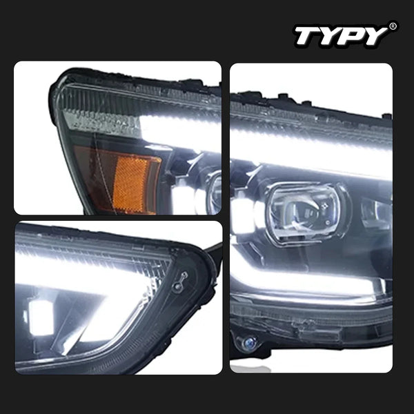 TYPY Car For Mitsubishi ASX Headlight 2013-2019 Upgrade Modified LED Headlights Dynamic Turn Brake lamp DRL Car Accessories