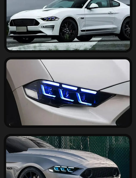 TYPY Car Lights For Ford Mustang RGB 2018-2022 Headlight LED Projetor head Lamp Daytime Running Light Automotive Accessories