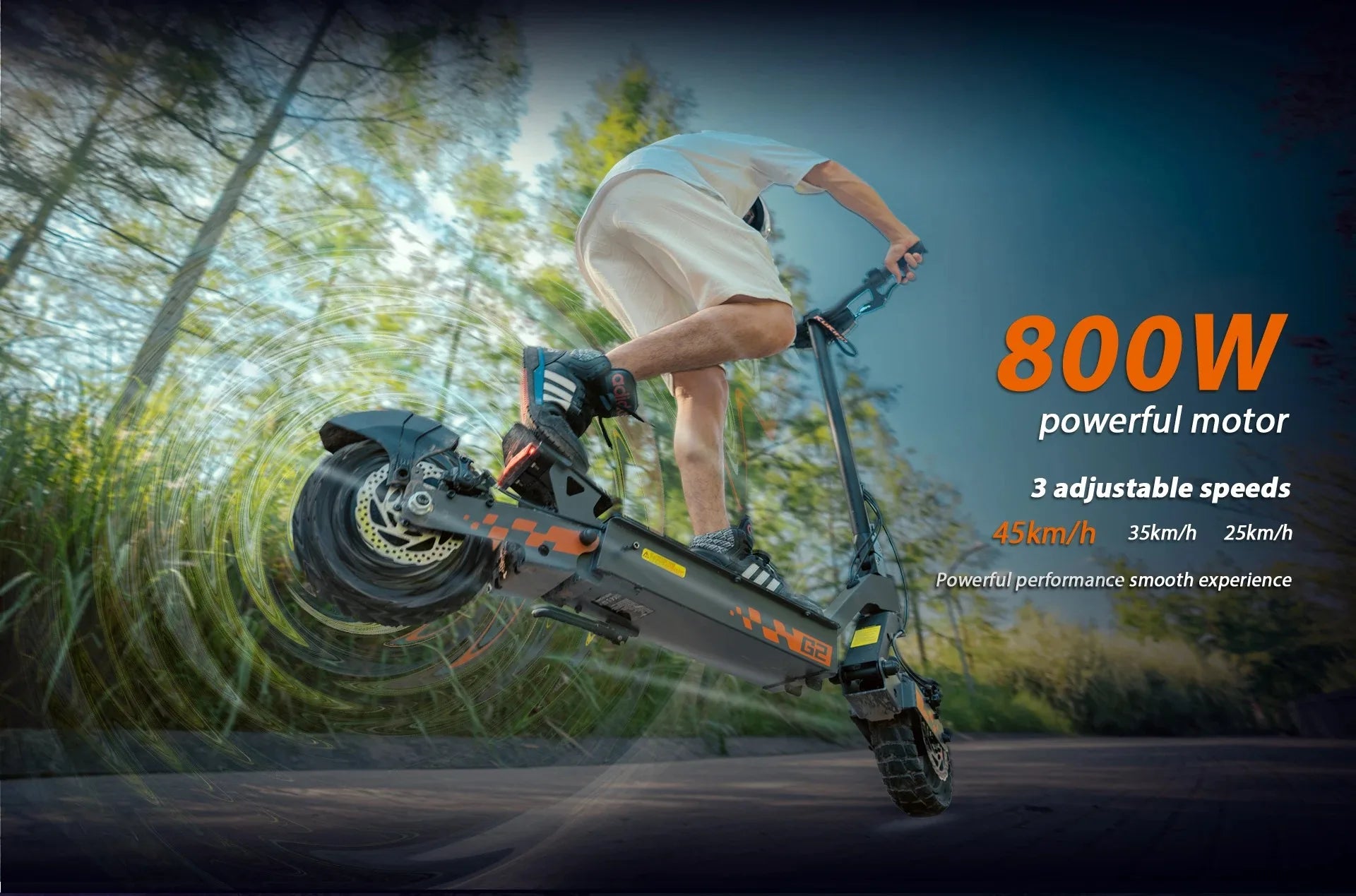 KuKirin G2 Electric Scooter 45km/h Max Speed 800W Motor 48V 15Ah Super Large Battey Electric Scooter