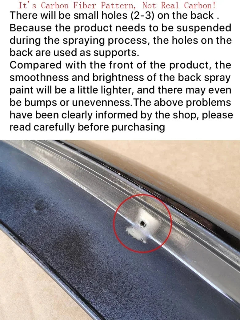 MP M4 PSM Style Rear Bumper Spoiler Lip for BMW 2 Series F22 F23 F87 2014-2021 Roof Trunk Wing Tail Top Wing Rear Wing