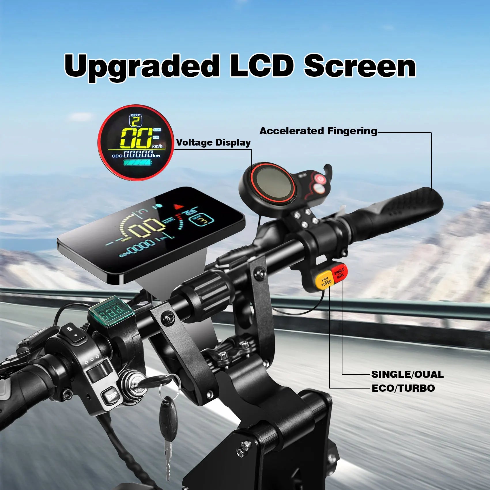 TOURSOR X8 PRO adult electric scooter 4000W*2 motor 60V 38.8AH Folding E-scooter 14-inch off-road tire mountain Escooter