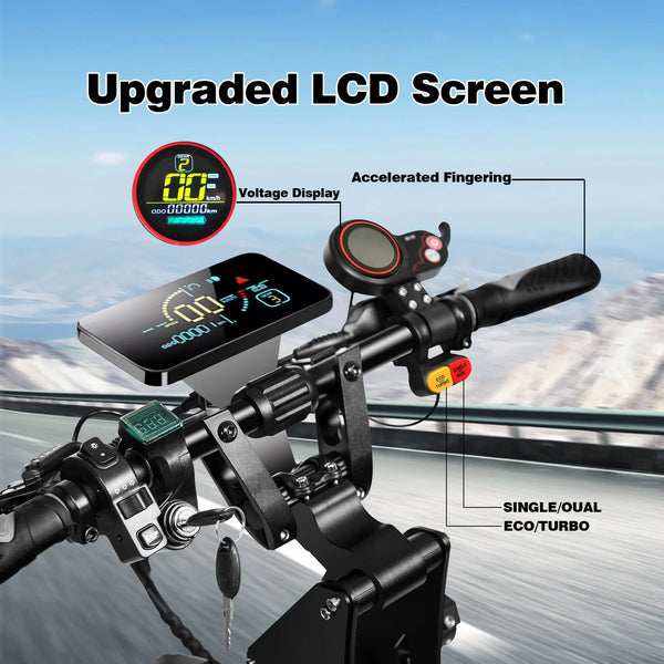 TOURSOR X8 PRO adult electric scooter 4000W*2 motor 60V 38.8AH Folding E-scooter 14-inch off-road tire mountain Escooter