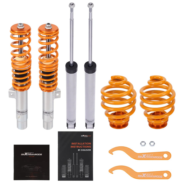 maXpeedingrods Adjustable Coilovers Suspension Kit For 3 series E46 320i 325i 328i 330i 320d 330d  Coil Spring Kit