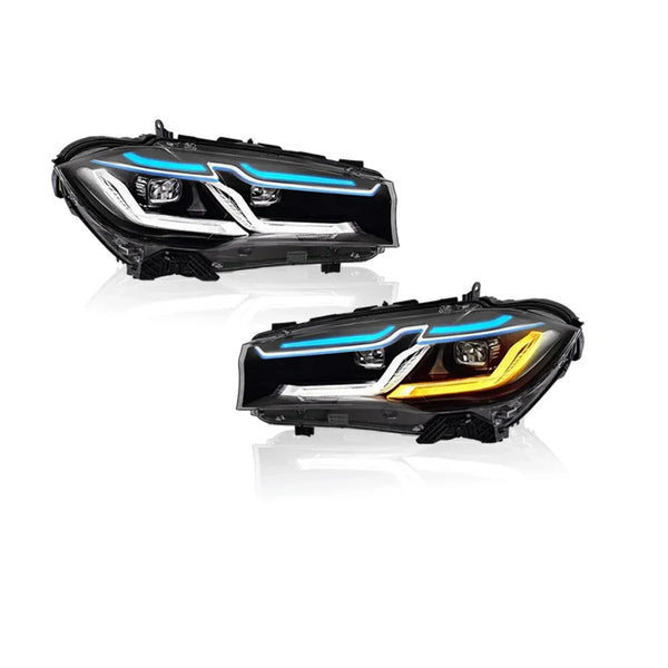 TYPY Car For BMW X5 F15 Headlights 2014-2018 Upgrade Modified to New DRL Dynamic Turn Signal LED Headlight Auto Accessories
