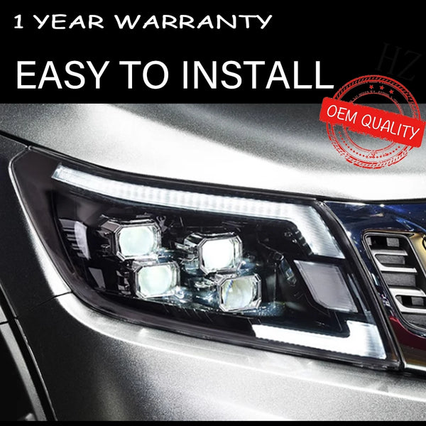 Headlights For Navara 2014-2021 Car автомобильные товары  12V H7 LED DRL Hella Xenon Lens Hid Nissan NP300 Tools Car Accessories