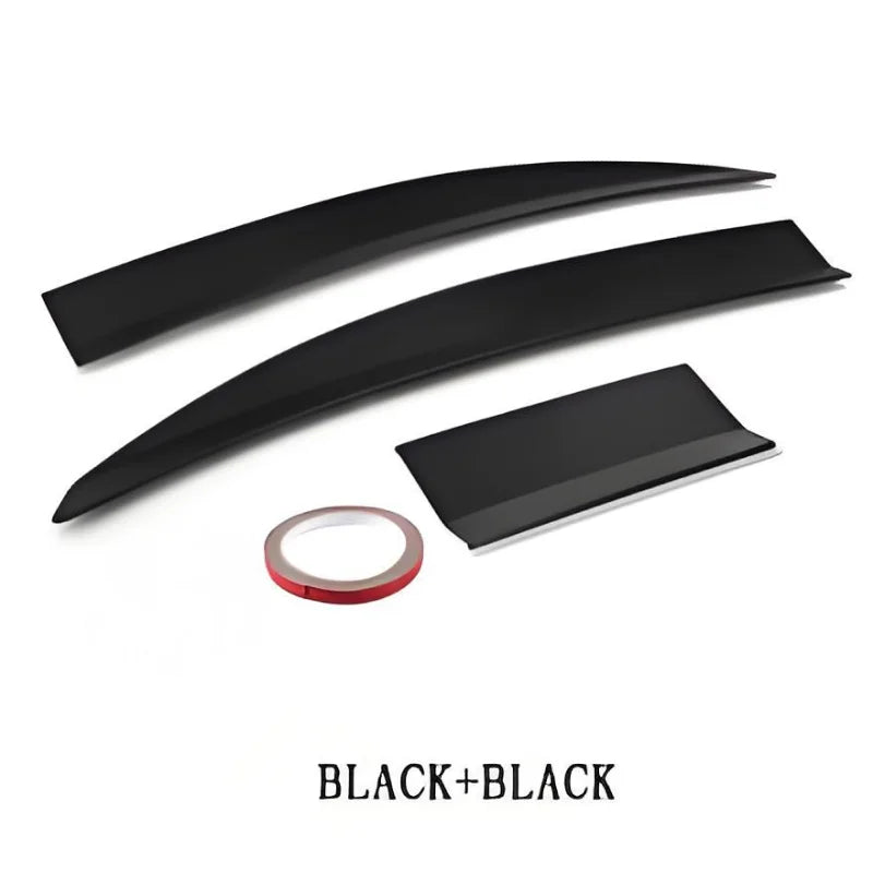 3Pcs Universal Black Trunk Tail Rear Wing Spoiler 115-125Cm For BMW For Tesla For Audi Toyota Honda KIA Hyundai Car Accessories