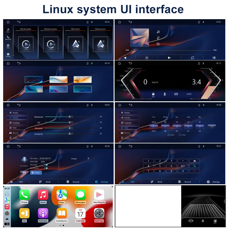 Linux 10.25" Touch Screen Display 1920*720 For BMW X5 E70 X6 E71 CCC CIC Wireless Carplay Android Auto Car Multimedia Player BT