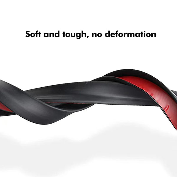 1 Pcs Car ABS Universal 1.2M BlackSpoiler  Accessory Car Spoiler Soft Auto Rear Roof Trunk Spoiler Rear Wing Lip Trim Sticker