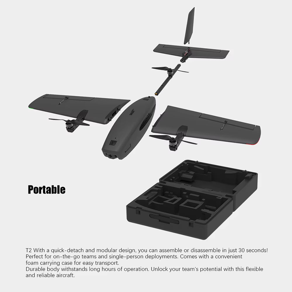 Hee Wing T2 Cruza VTOL FPV Plane (PNP+FC and Carry Case)
