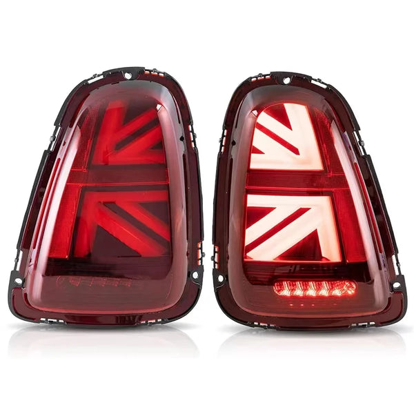 Union Jack Led Tail lights Assembly For BMW Mini Cooper R56 R57 R58 R59 2007-2013 Rear Lamp DRL Fog Taillights Plug and Play