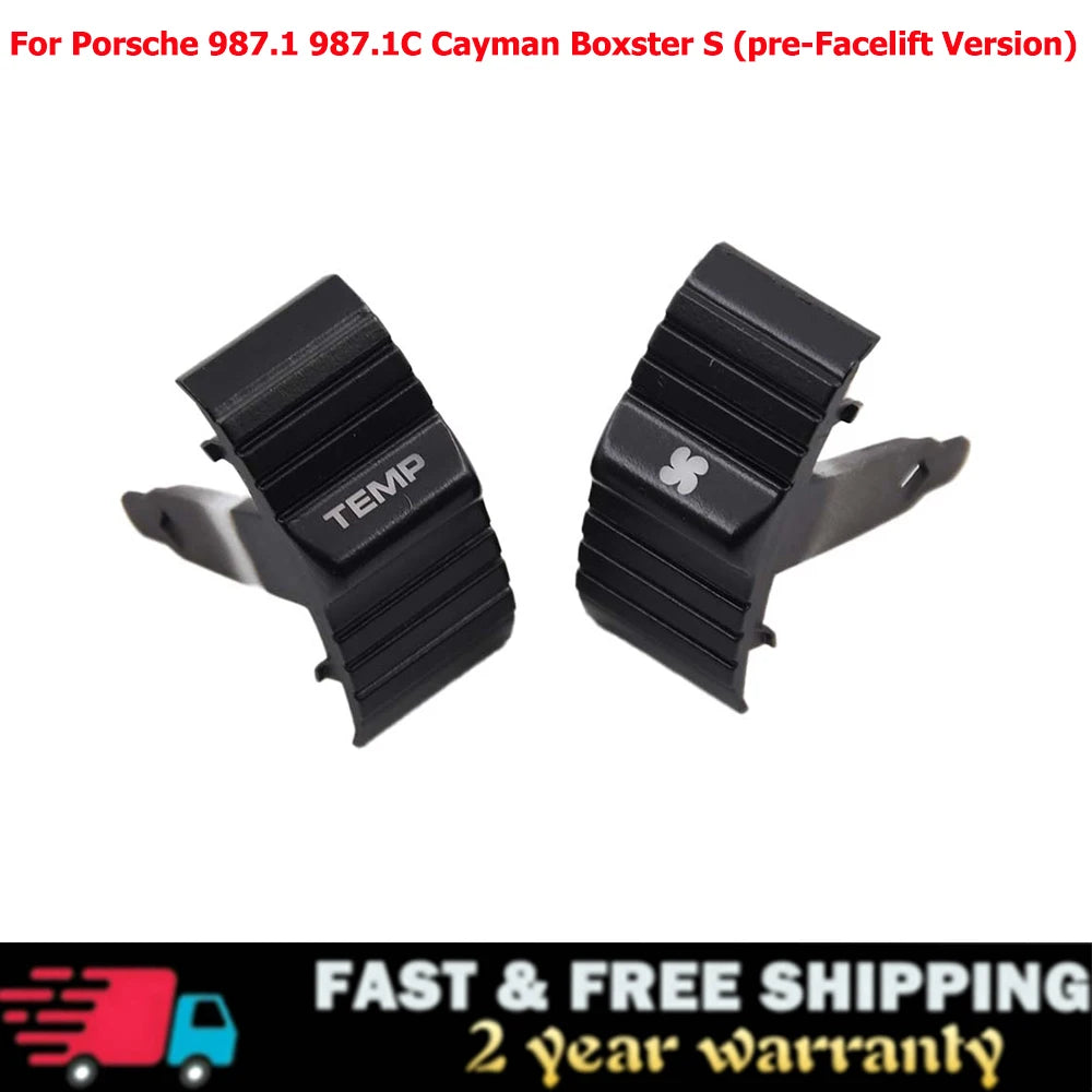 For Porsche 911 997 Boxster 987 Cayman’s (Pre-Facelift Version) Climate Control HVAC A/C TEMP Button Set