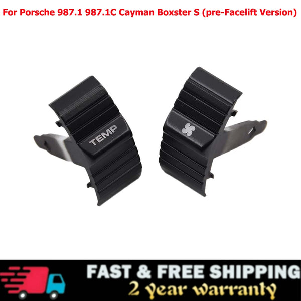 For Porsche 911 997 Boxster 987 Cayman’s (Pre-Facelift Version) Climate Control HVAC A/C TEMP Button Set