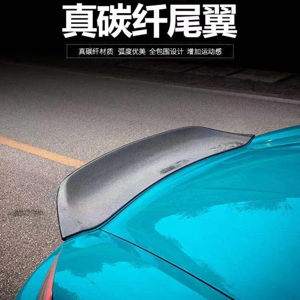 Car Styling Carbon Fiber Rear Trunk Spoiler Wing For Porsche Cayman 718 Spoiler 2016 2017 2018 2019 2020