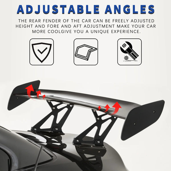 Universal GT Style Rear Spoiler Wing Tail Air Dam For 99% Sedan Body Kit Decoration Racing Car Tuning Accessories