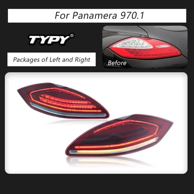 Car For Porsche Panamera 970 Taillight 2010-2013 970.1 Upgrade Modified DRL Dynamic Turn Signal LED Taillight Auto Accessories