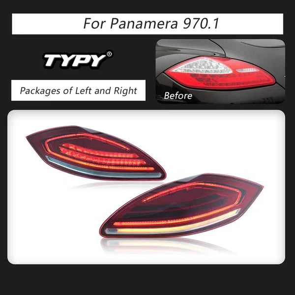 Car For Porsche Panamera 970 Taillight 2010-2013 970.1 Upgrade Modified DRL Dynamic Turn Signal LED Taillight Auto Accessories