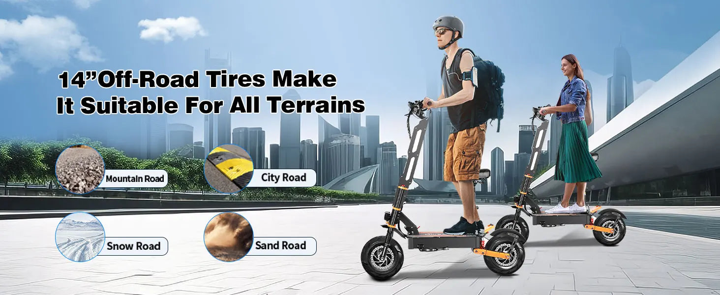 TOURSOR X8 PRO adult electric scooter 4000W*2 motor 60V 38.8AH Folding E-scooter 14-inch off-road tire mountain Escooter