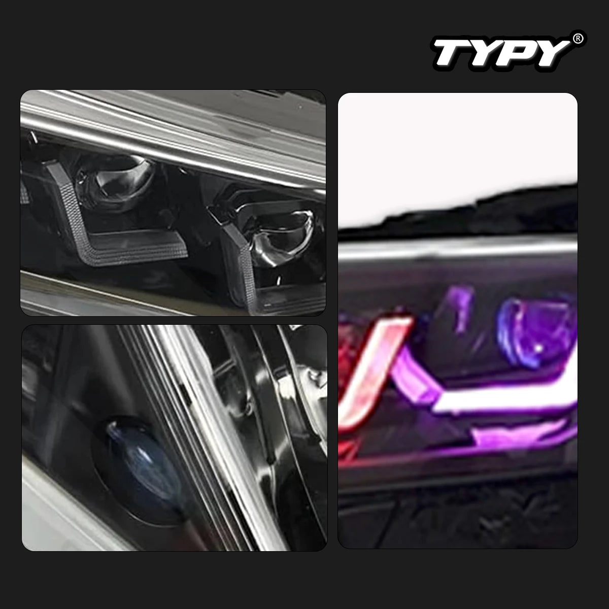 TYPY Car Lights For Toyota Camry RGB 2018-2024 Headlight LED Projetor head Lamp Daytime Running Light Automotive Accessories