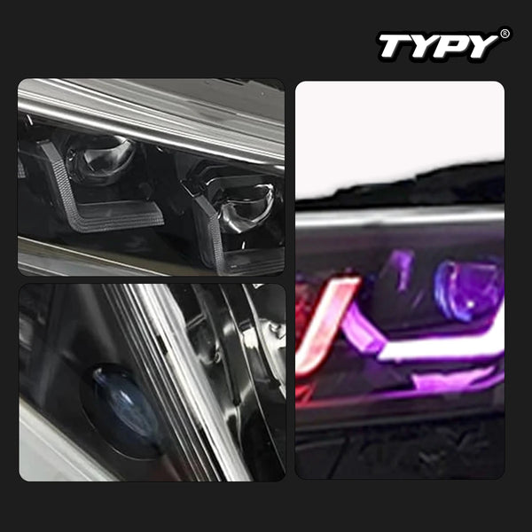 TYPY Car Lights For Toyota Camry RGB 2018-2024 Headlight LED Projetor head Lamp Daytime Running Light Automotive Accessories