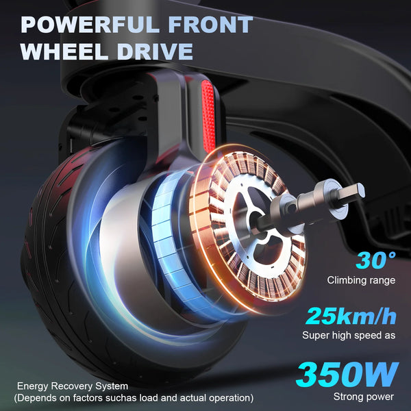 HUANCI X6 electric scooter adults Foldable electric scooters 350W scooters electric 36V 7.5A e scooter Smart APP escooters