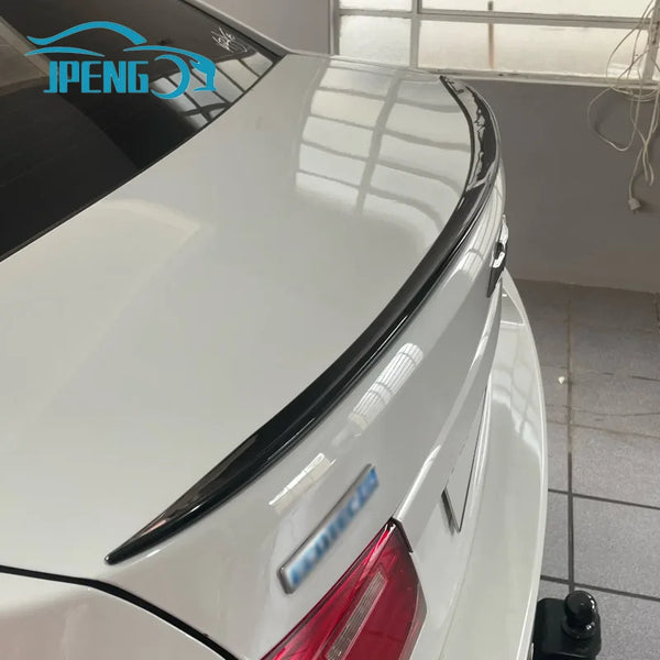 For Chevrolet Chevy Accessories Cruze Lt Rs 2010+ Car Rear Trunk Spoiler Wing Lip Glossy Black Rubber