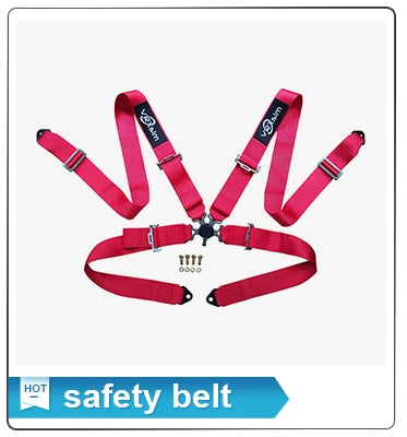 JIABEIR 1041 Universal Slider Quick Release Black Leather Bucket Racing Seats